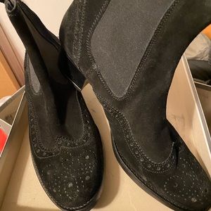 Black Suede Ankle Boots. Euro size 41